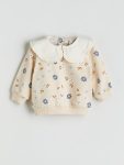 Floral Peter Pan Collar Baby Girl Romper