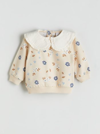 Cotton Baby Girl Dungaree and T-Shirt Set