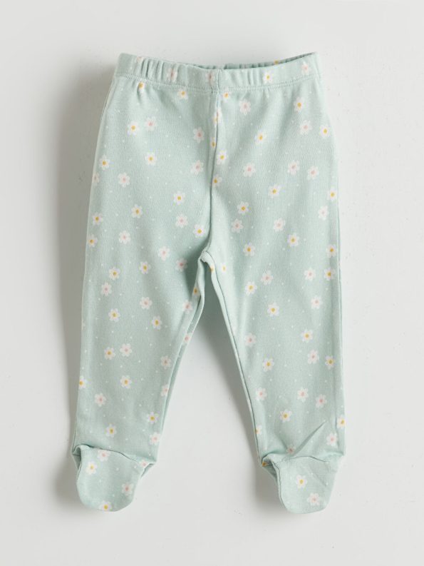 Floral Print Baby Girl T-Shirt and Leggings Set