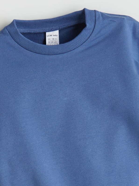 Boys' Printed Crew Neck Baby Romper