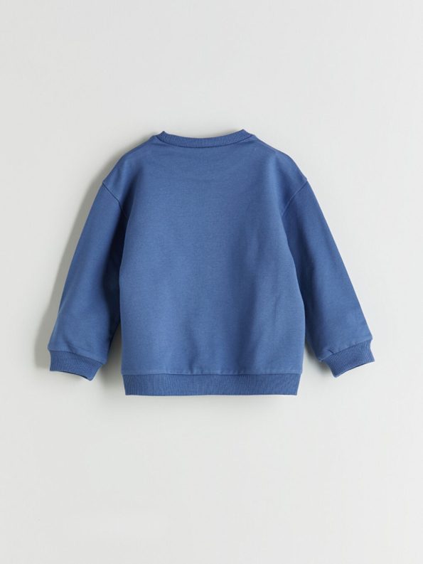 Boys' Printed Crew Neck Baby Romper