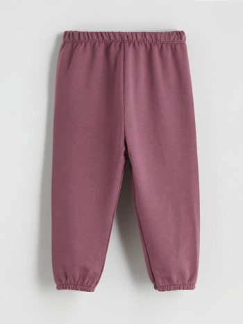 Girls' Thick Jogger Pants with Elastic Waist