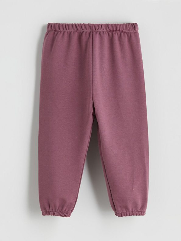Girls' Thick Jogger Pants with Elastic Waist