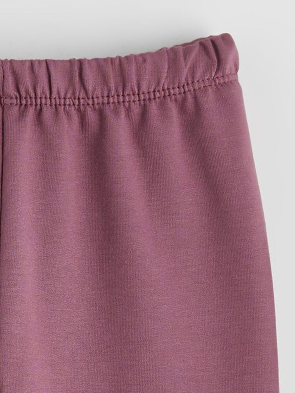 Girls' Thick Jogger Pants with Elastic Waist