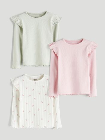 Girls' Crew Neck Sweatshirt and Leggings Set
