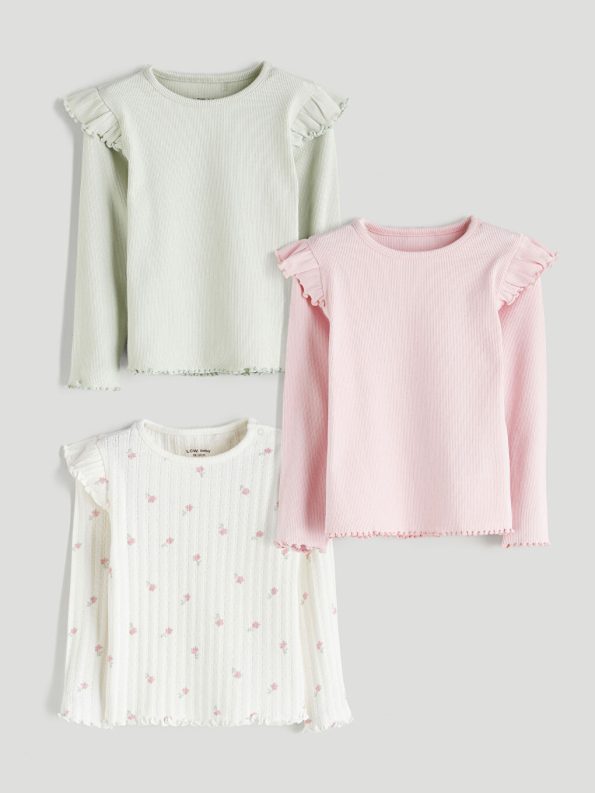 Girls' Crew Neck Sweatshirt and Leggings Set