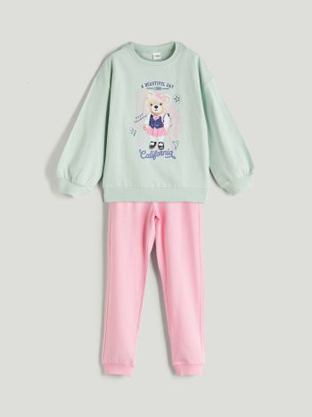 Girls' Thick Crew Neck Sweatshirt
