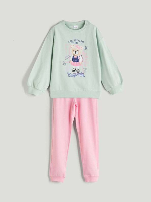 Girls' Thick Crew Neck Sweatshirt