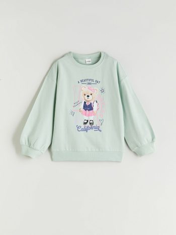 Girls' Thick Crew Neck Sweatshirt