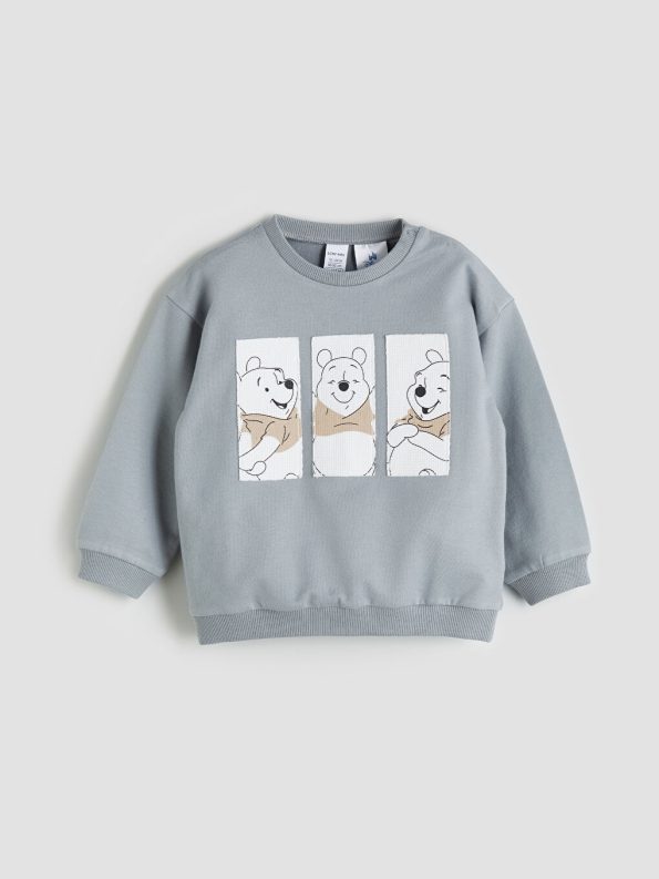 Mickey Mouse Printed Baby Boy Sweatshirt and Pants Set