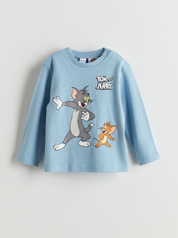 Boys' Printed Crew Neck Sweatshirt and Pants Set