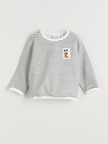 Winnie the Pooh Print Long Sleeve Crew Neck Sweatshirt and Jogger Set for Boys