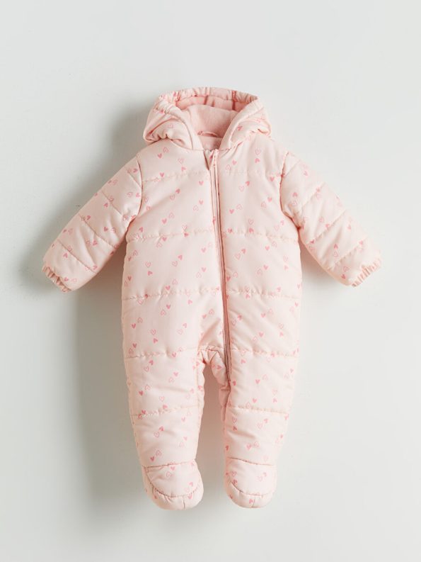 Hooded Baby Girl Cardigan and Sweatpants Set