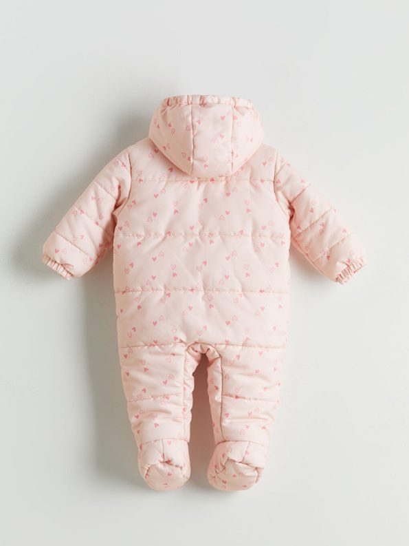 Hooded Baby Girl Cardigan and Sweatpants Set