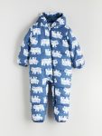 Hooded Printed Girl's Baby Astronaut Jacket