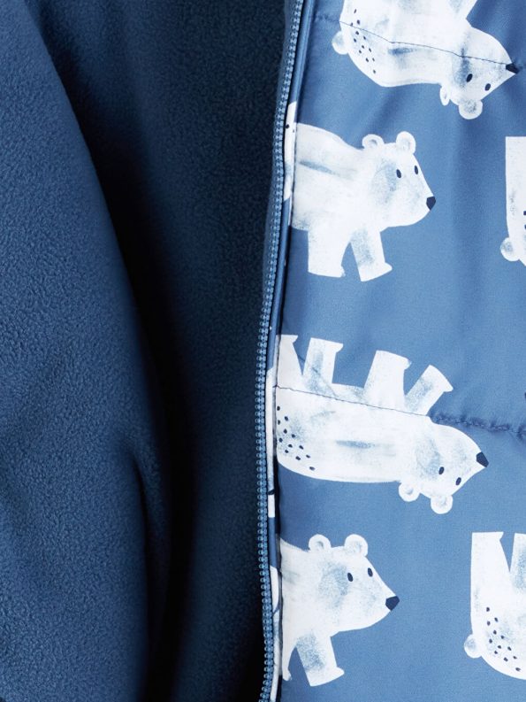 Hooded Printed Girl's Baby Astronaut Jacket