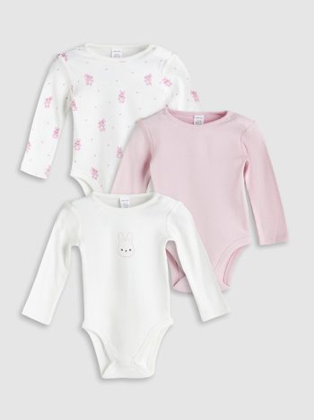 Printed Baby Girl Bodysuit Set of 2