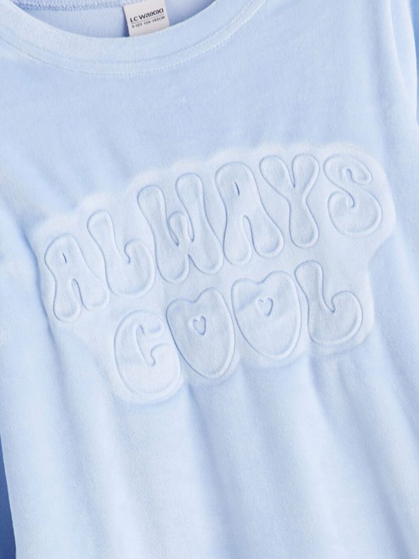 Girls' Printed Sweatpants with Elastic Waistband