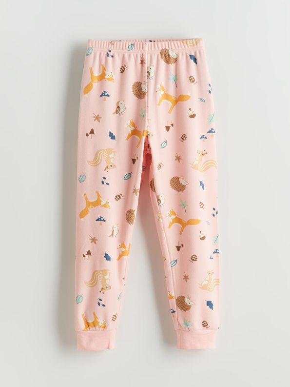 Girls' Thick Sweatshirt with Barbie Print and Crew Neck