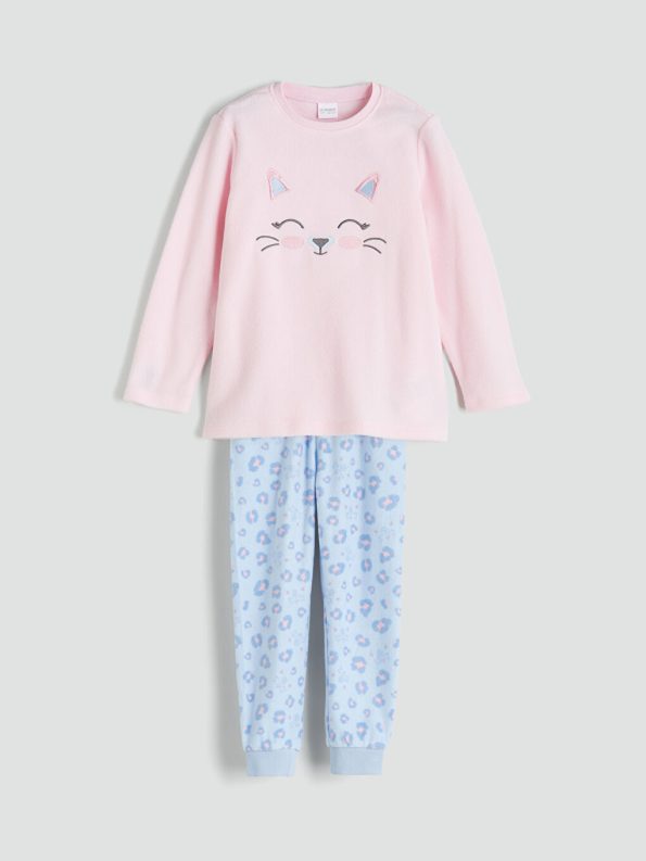 Hooded Long Sleeve Girls Puffer Jacket