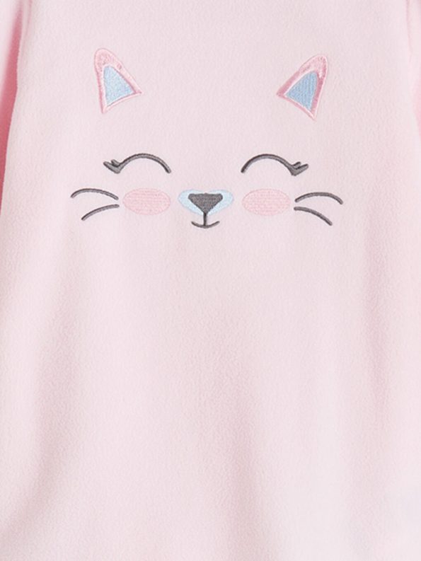Hooded Long Sleeve Girls Puffer Jacket