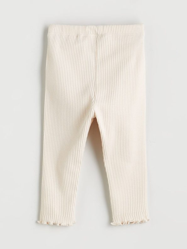 Elastic Waist Printed Leggings for Baby Girls