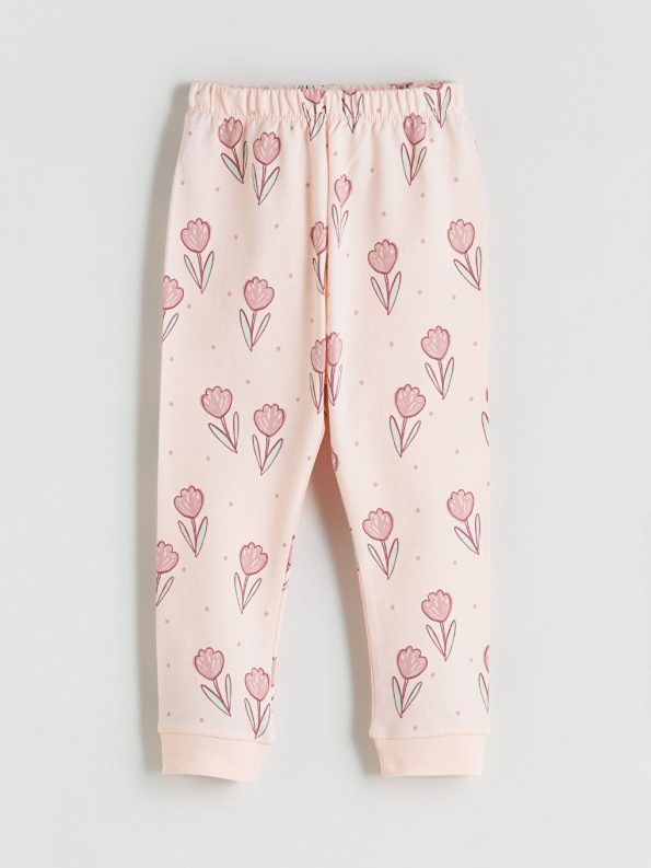 Basic Elastic Waistband Sweatpants for Baby Girls