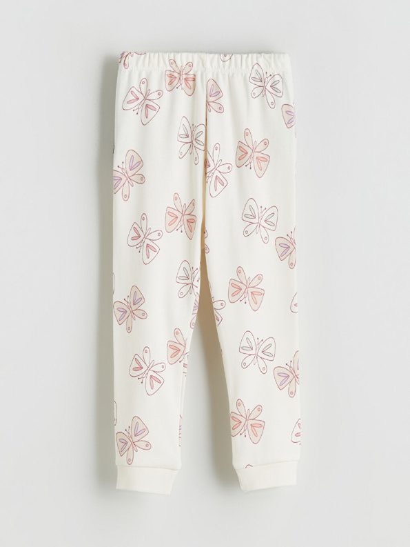 Basic Girls' Sweatpants with Elastic Waist