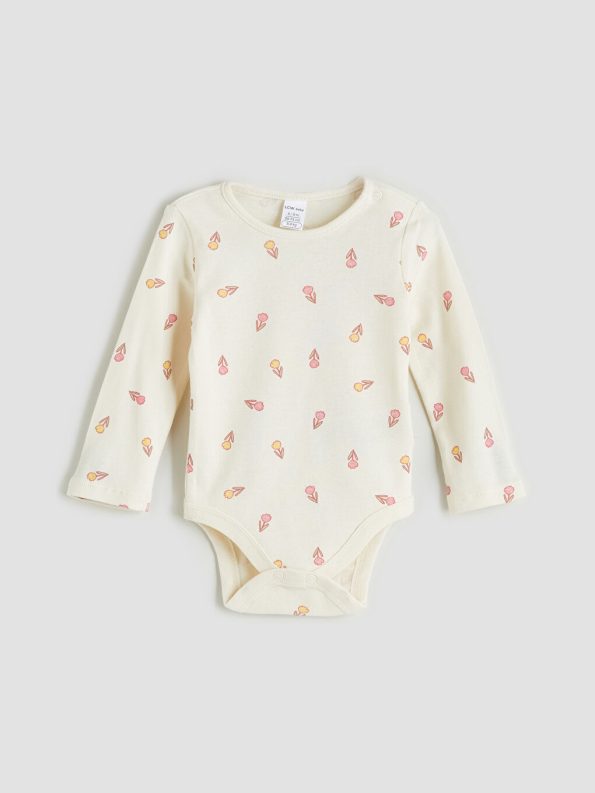 Elastic Waist Printed Baby Girl Leggings