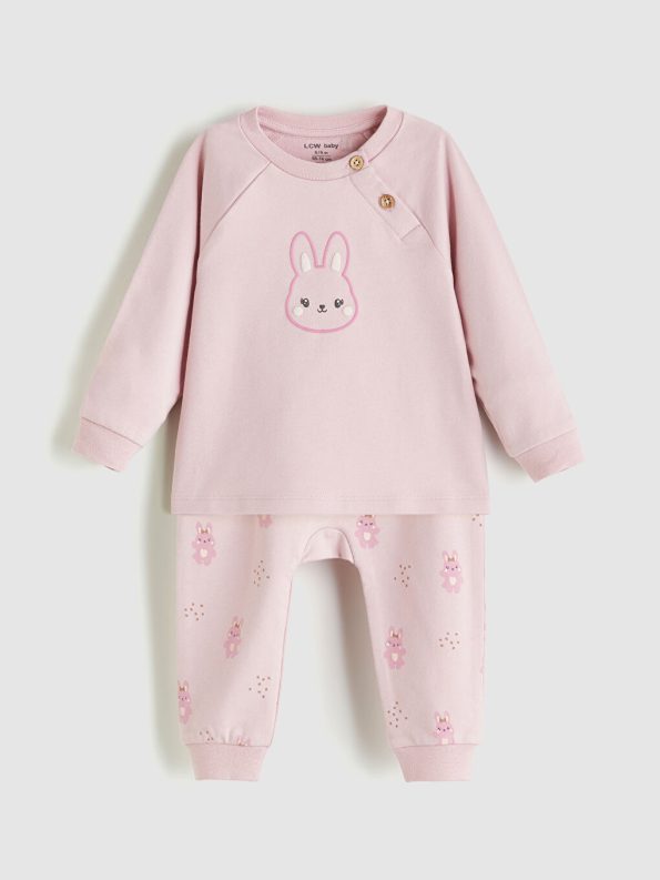 Bicycle Neck Baby Girl Hospital Set
