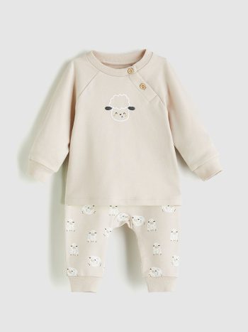 Boys' Bicycle Neck Sweatshirt and Pants Set