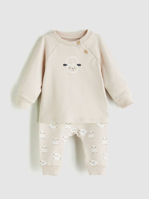 Boys' Bicycle Neck Sweatshirt and Pants Set