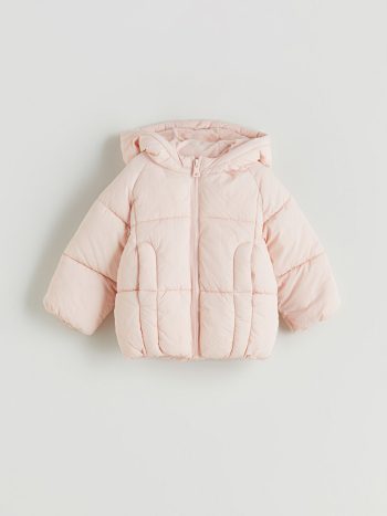 Hooded Printed Girl Baby Astronaut Jacket