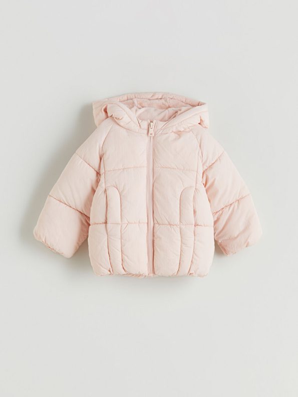Hooded Printed Girl Baby Astronaut Jacket