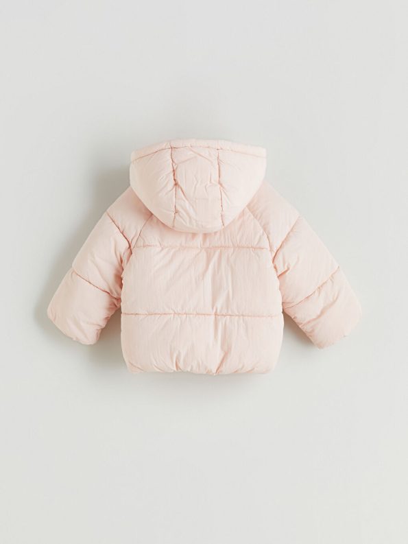 Hooded Printed Girl Baby Astronaut Jacket