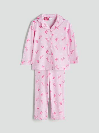 Hooded Stitch Print Girls Sweatshirt and Leggings