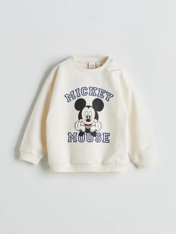 Mickey Mouse Printed Baby Boys' Sweatshirt and Jogger Set