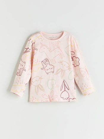Minnie Mouse Printed Girls' Sweatshirt and Leggings Set