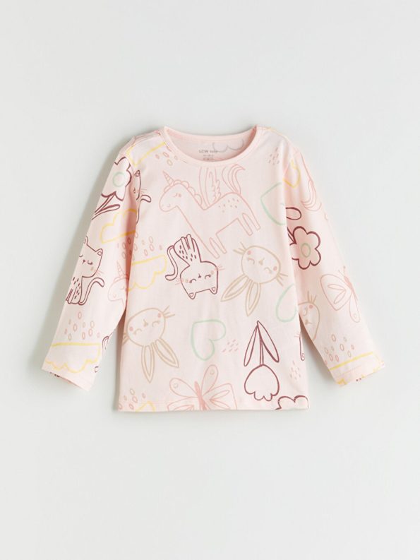 Minnie Mouse Printed Girls' Sweatshirt and Leggings Set
