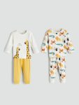 Printed Baby Boy Beanie Set