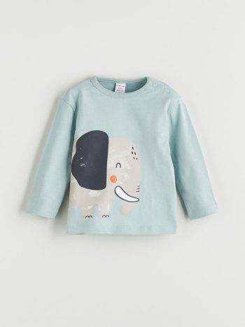 Mickey Mouse Printed Boys' Baby Sweatshirt and Jogger Set