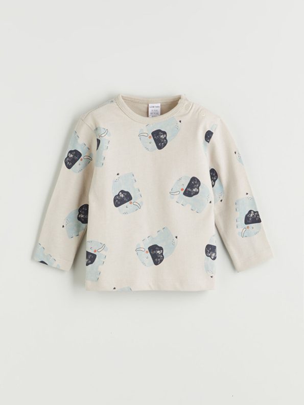 Mickey Mouse Printed Boys' Baby Sweatshirt and Jogger Set