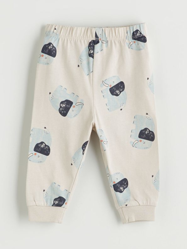 Mickey Mouse Printed Boys' Baby Sweatshirt and Jogger Set