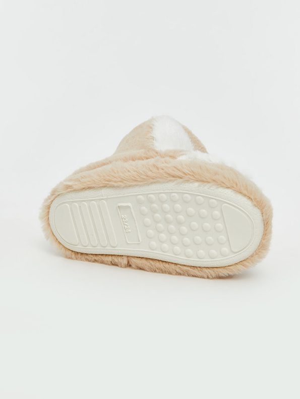 Girl's Baby Slippers with Patch Details
