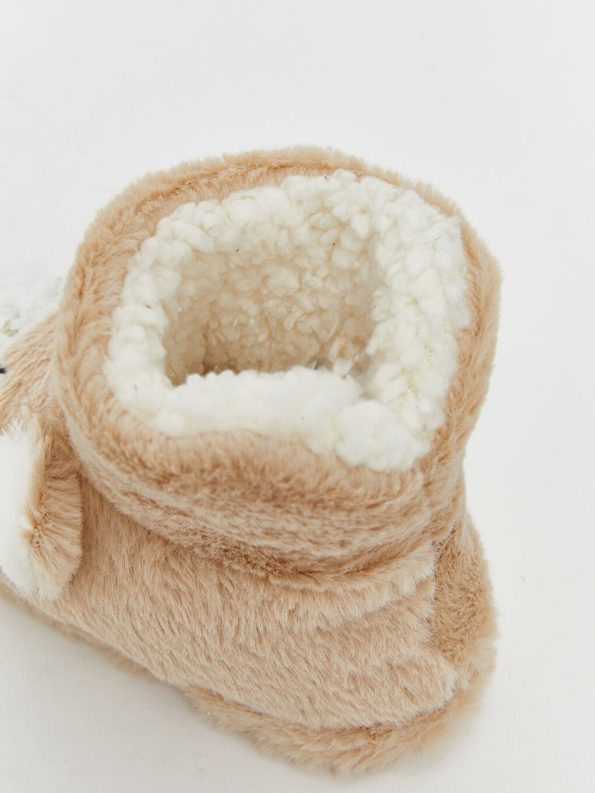 Girl's Baby Slippers with Patch Details