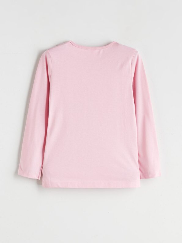 Girls' Thick Sweatshirt with Crew Neck