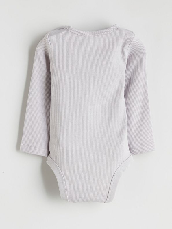 Striped Crew Neck Baby Boy Romper