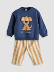 Printed Boys' Baby Sweatshirt and Jogger Pants Set