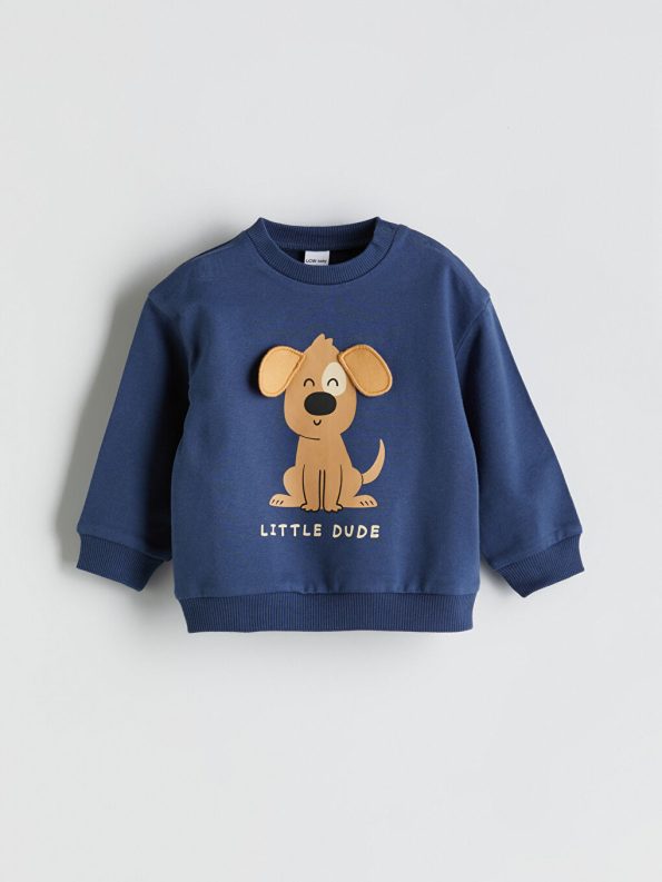 Printed Boys' Baby Sweatshirt and Jogger Pants Set
