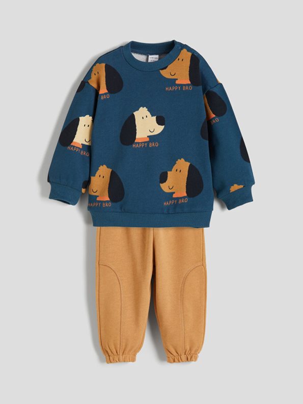 Boys' Crew Neck Sweatshirt Set